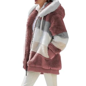 Manteau ski femme chaud en polaire coloré