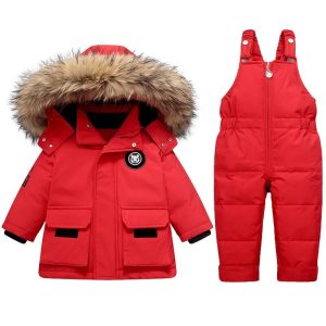 Combinaison de ski bébé ensemble salopette veste