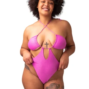 Armandii une pièce (Rose Paillettes)