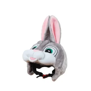 Couvre casque peluche lapin