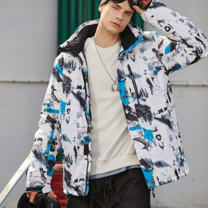 Veste ski homme design à motifs moderne