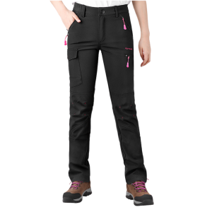 Pantalon ski femme ajusté multipoches