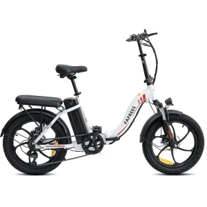 Fafrees F20 250W 20&Prime; Vélo électrique Pliant Vélo de Ville 16Ah Batterie blanc