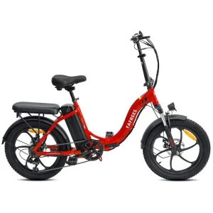 Fafrees F20 250W 20&Prime; Vélo électrique Pliant Vélo de Ville 16Ah Batterie rouge
