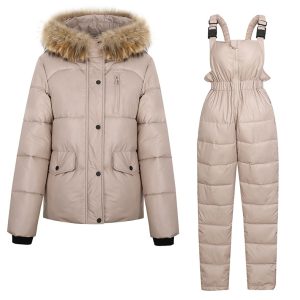 Combinaison de ski femme salopette colorée