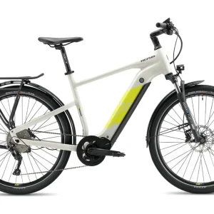 HEPHA E-bike Trekking 7 Long Range 708Wh 80Nm Vélo électrique Highstep Gris Clair