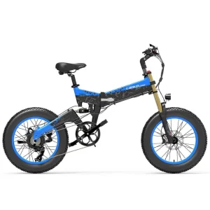 Lankeleisi X3000 Plus 1000W 20&Prime; Fat Bike VTT électrique Pliable 17.5Ah Batterie avec Double Couronne Fourche