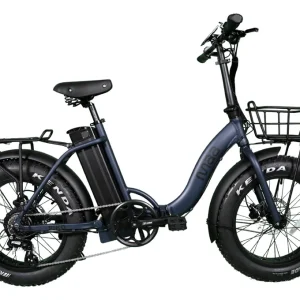 Piko -bleu jean et noir- fat bike pliant électrique MAA BIKES