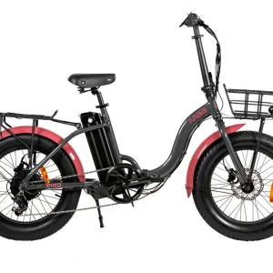 Piko- gris et corail -fat bike pliant électrique MAA BIKES