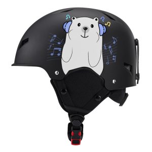Casque ski enfant avec ourson mignon