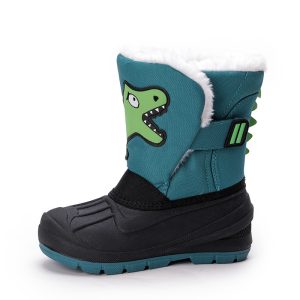 Après-ski enfant bottes de neige fourrées dinosaure
