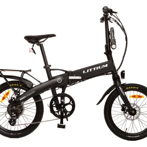 VÉLO ÉLECTRIQUE PLIABLE LITTIUM IBIZA DOGMA 04 NOIR BATTERIE 10.4AH.