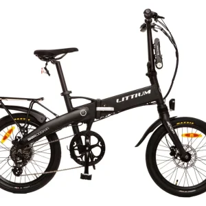 VÉLO ÉLECTRIQUE PLIABLE LITTIUM IBIZA DOGMA 04 NOIR BATTERIE 14AH