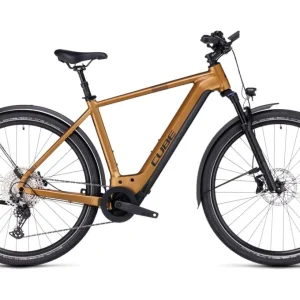 VTC Électrique Cube Nuride Hybrid EXC 750 Allroad Shimano Deore 12V 750 Wh 29 » Marron Caramel 2023