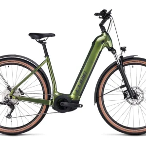 VTC Électrique Cube Nuride Hybrid Pro 750 Allroad Easy Entry Shimano Deore 10V 750 Wh 29 » Vert Shinymoss 2023