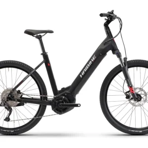 VTC Électrique Haibike Trekking 6 Cross Low Shimano Deore 10V 630 Wh 27.5 » Noir 2023