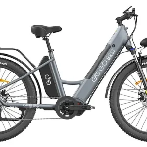 VTC électrique Gogobest GF850 500W 26″ avec Moteur Central 32 km/h 130km 10.4Ah gris