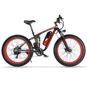 Vélo électrique de montagne Cyrusher XF800 fatbike 750W 13Ah rouge