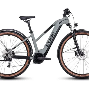 VTT Électrique Semi-Rigide Cube Reaction Hybrid Performance 500 Allroad Trapeze Shimano Alivio 9V 500 Wh 29 » Gris Vert Swamp 2023