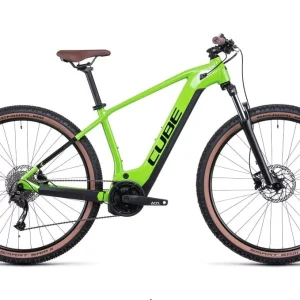 VTT Électrique Semi-Rigide Cube Reaction Hybrid Performance 500 Shimano Alivio 9V 500 Wh 27.5 » Vert Shiny Apple 2022