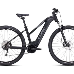 VTT Électrique Semi-Rigide Cube Reaction Hybrid Performance 500 Trapeze Shimano Alivio 9V 500 Wh 29 » Gris Vert Swamp 2023