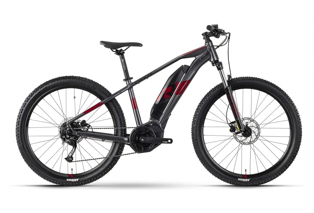 VTT Électrique Semi-Rigide R Raymon HardRay E 3.0 Shimano Altus 9V 500 Wh 27.5 » Gris Anthracite