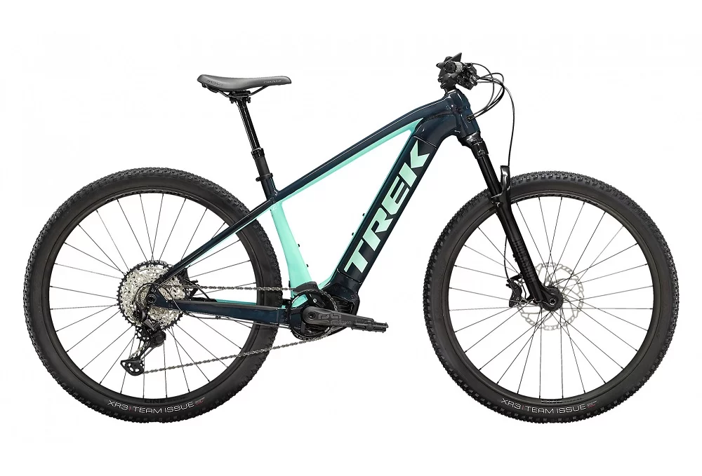 VTT Électrique Semi-Rigide Trek Powerfly 7 Shimano SLX XT 12V 625 Wh 27.5 » Bleu Navy / Vert Miami 2023