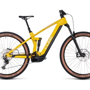 VTT Électrique Tout-Suspendu Cube Stereo Hybrid 140 HPC Pro 625 Shimano Deore 11V 625 Wh 29 » Jaune Vivid Sun 2023