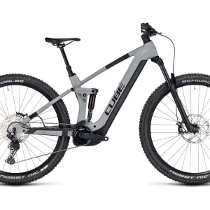 VTT Électrique Tout-Suspendu Cube Stereo Hybrid 140 HPC Pro 750 Shimano Deore 11V 750 Wh 29 » Gris Vert Swamp 2023