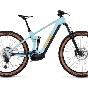 VTT Électrique Tout-Suspendu Cube Stereo Hybrid 140 HPC Race 750 Shimano Deore/XT 12V 750 Wh 29 » Bleu Dazzle 2023