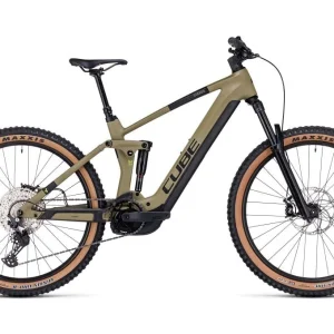 VTT Électrique Tout-Suspendu Cube Stereo Hybrid 160 HPC Race 625 27.5 Shimano Deore 12V 625 Wh 27.5 » Vert Olive 2023