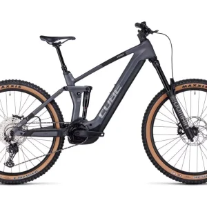 VTT Électrique Tout-Suspendu Cube Stereo Hybrid 160 HPC Race 750 27.5 Shimano Deore 12V 750 Wh 27.5 » Gris Metal 2023