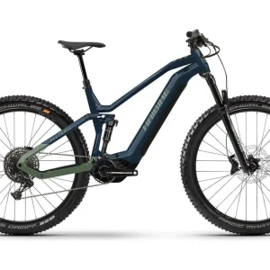 VTT Électrique Tout-Suspendu Haibike AllTrail 9 29 Sram NX 12V 720 Wh 29 » Bleu / Vert Olive 2023