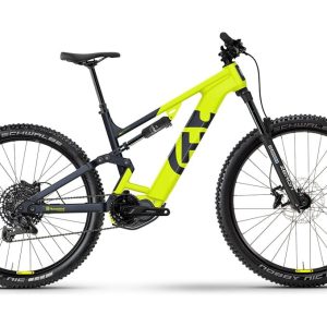 VTT Electrique Tout-Suspendu Husqvarna Mountain Cross MC1 Tektro M350 9V 630 Wh 29 »/27.5 » Jaune/Noir 2023
