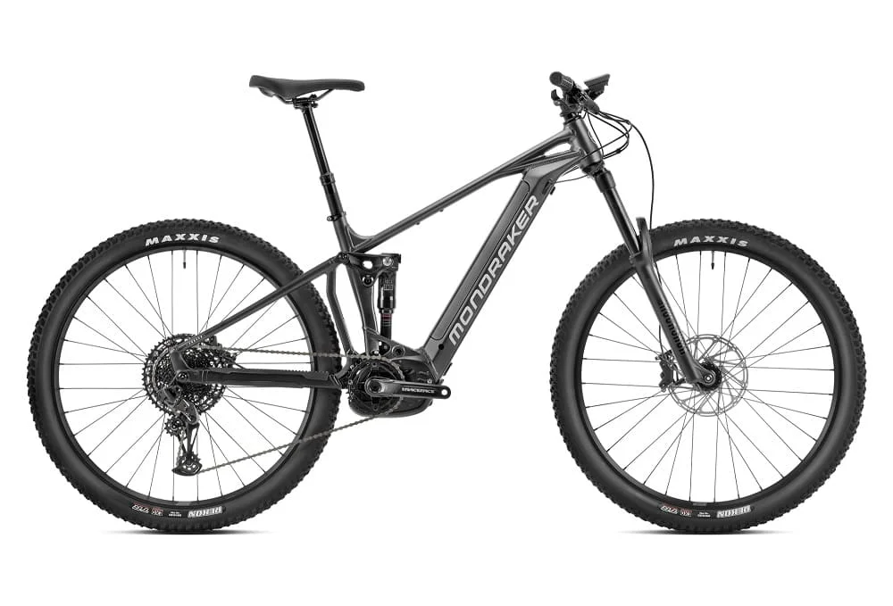 VTT Électrique Tout-Suspendu Mondraker Chaser 29 Sram SX Eagle 12V 625 Wh 29″ Gris Graphite / Noir 2023