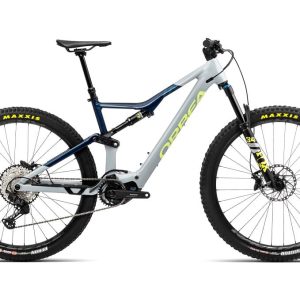 VTT Électrique Tout-Suspendu Orbea Rise H20 Shimano SLX/XT 12V 540 Wh 29 » Gris Iceberg Bleu Moondust 2023