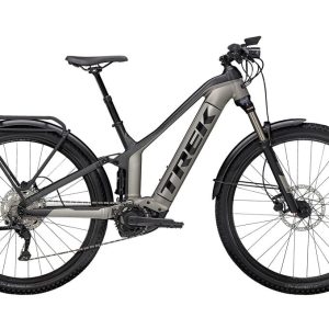 VTT Électrique Tout-Suspendu Trek Powerfly FS 4 EQ Shimano Deore 10V 625 Wh 29 » Gris / Noir 2023