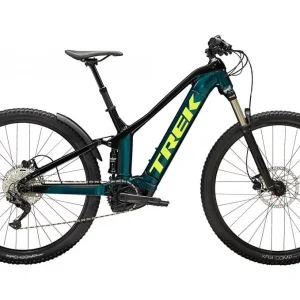 VTT Électrique Tout-Suspendu Trek Powerfly FS 4 Shimano Deore 10V 500 Wh 29 » Aquatic / Noir 2023