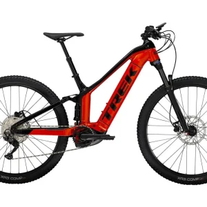 VTT Électrique Tout-Suspendu Trek Powerfly FS 4 Shimano Deore 10V 625 Wh 27.5 » Rouge Lave / Noir Gén 3