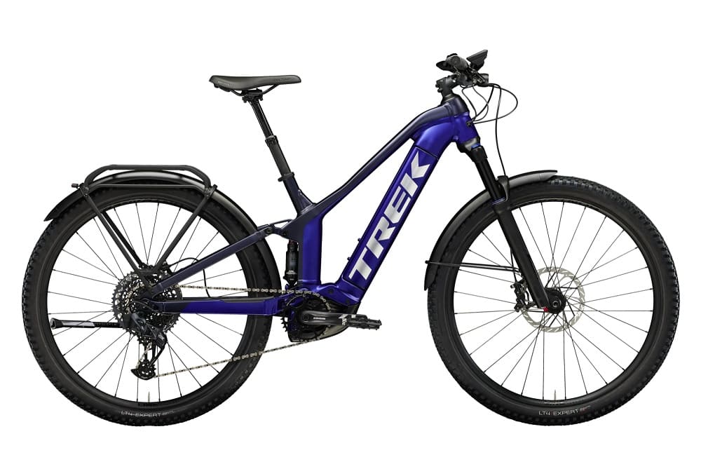VTT Électrique Tout-Suspendu Trek Powerfly FS 9 EQ Sram GX Eagle AXS 12V 625 Wh 27.5 » Bleu Gén 3