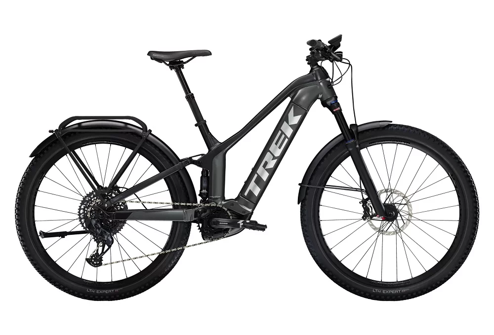 VTT Électrique Tout-Suspendu Trek Powerfly FS 9 EQ Sram GX Eagle AXS 12V 625 Wh 29 » Gris Lithium / Noir Gén 3