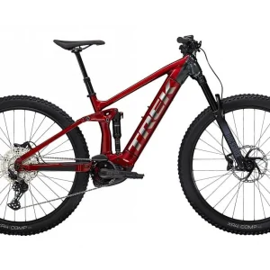 VTT Électrique Tout-Suspendu Trek Rail 5 Shimano Deore 12V 625 Wh 29 » Rouge Crimson / Gris Lithium 2023