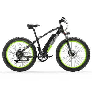 VTT électrique Lankeleisi XC4000 1000W 26&Prime; Fat Bike E-MTB 17.5Ah Batterie