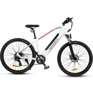 VTT électrique Samebike MY275 500W 27.5&Prime; 48V 10.4Ah Batterie blanc