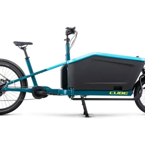 Vélo Cargo Électrique Cube Cargo Sport Dual Hybrid 1000 Shimano Deore 10V 1000 Wh 20/27.5 » Bleu 2023
