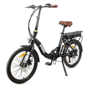 Vélo Electrique SURPASS 20&Prime; Noir 6 vitesses Pliant Batterie 10 Ah