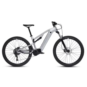 Vélo VTT électrique tout suspendu 29&Prime; Rockrider E-EXPL 500 S Gris