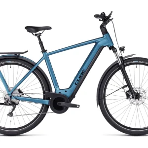Vélo de Ville Électrique Cube Kathmandu Hybrid One 750 Shimano Deore 10V 750 Wh 700 mm Bleu 2023