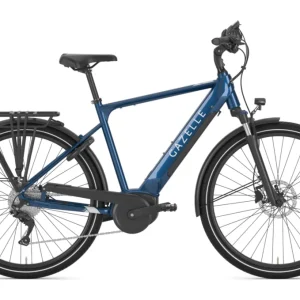 Vélo de Ville Électrique Gazelle Medeo T10 HMB Shimano Deore 10V 500 Wh 700 mm Bleu Foncé 2023