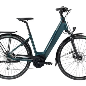 Vélo de Ville Électrique Peugeot EC01 D9 Active Plus Shimano Alivio 9V 500 Wh 700 mm Bleu 2022